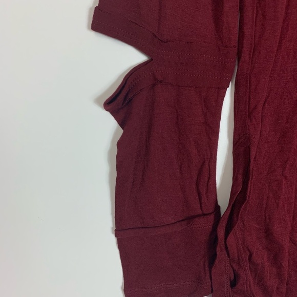 Laura Siegel Handcrafted Tunic Blouse 100% Bamboo Cut Out Elbow Detail Size XS - Picture 7 of 7